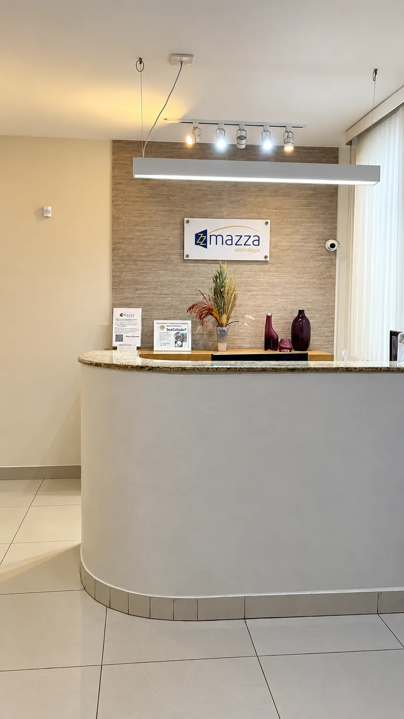 Ambiente da Mazza Odontologia, em Mesquita