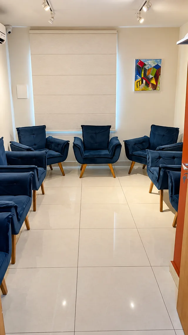 Sala de espera da Mazza Odontologia